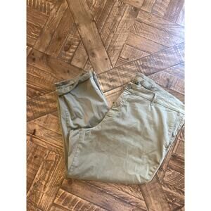 Kut From The Kloth Green Cropped Pants Size 24W